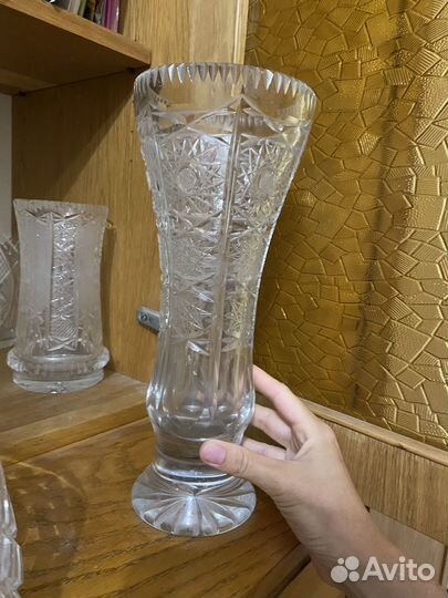 Хрустальная ваза хрусталь