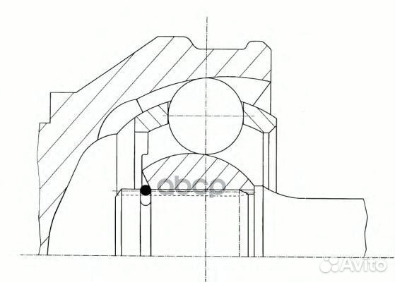 Шрус внутр к-кт audi: 80, 90 1.3-2.0 80-88, VW: