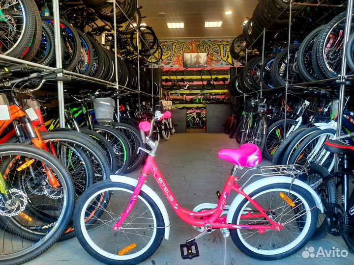 Велосипед розовый