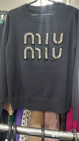 Кофта чёрная miu miu