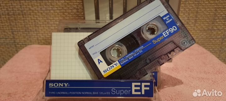 Аудиокассеты sony super ef90
