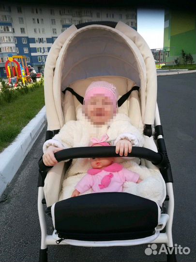 Коляска 2 в1 Экокожа