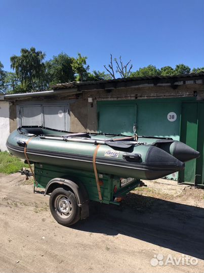 Лодка с комплектом+мотор+прицеп
