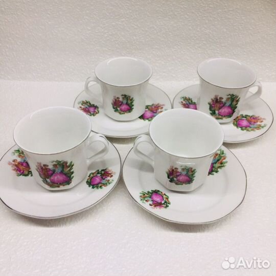 Набор посуды чайные пары молочник