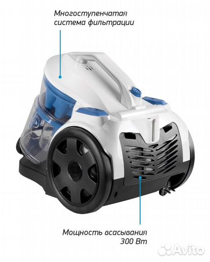 Пылесос BBK BV1501 циклон новый без мешка