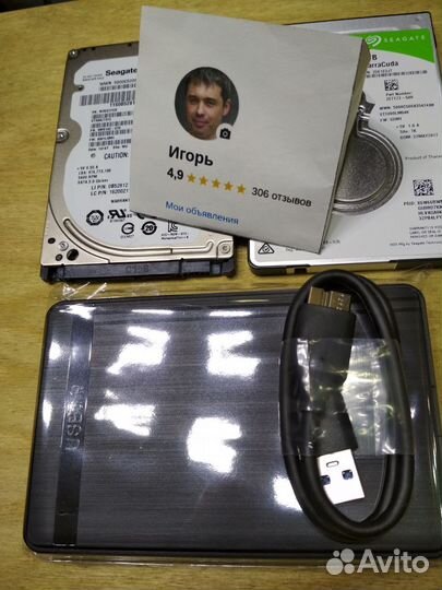 Переносной внешний диск 500Gb, 1Тб USB 3.0