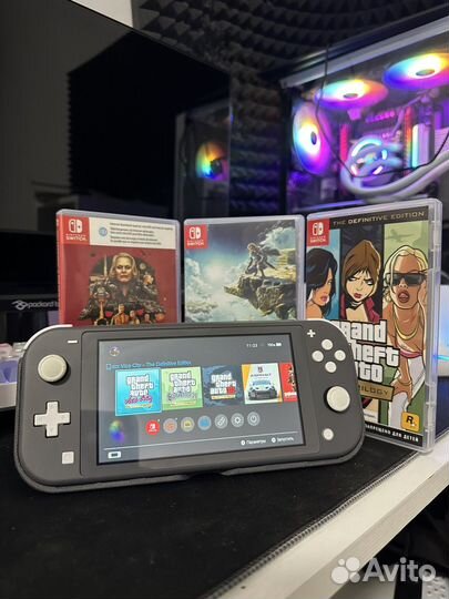Продано Nintendo switch lite с играми
