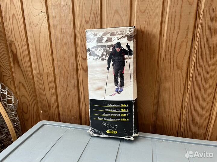 Salewa камус Mohair Fix 65 mm black, длина 190 см