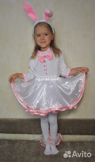 Костюм зайка рост 90-110 см