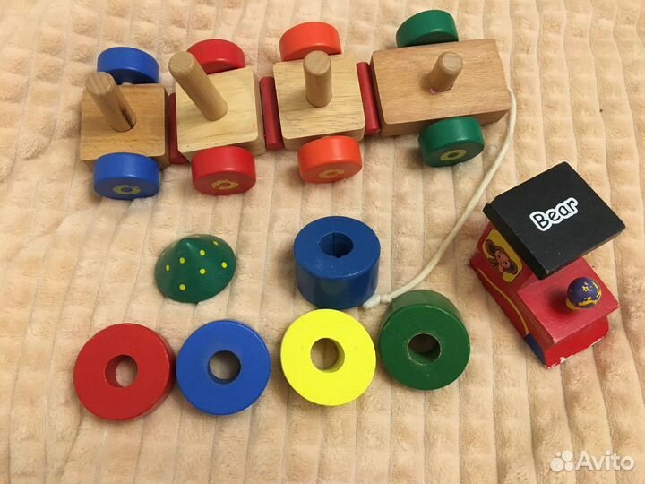 Паровоз деревянный