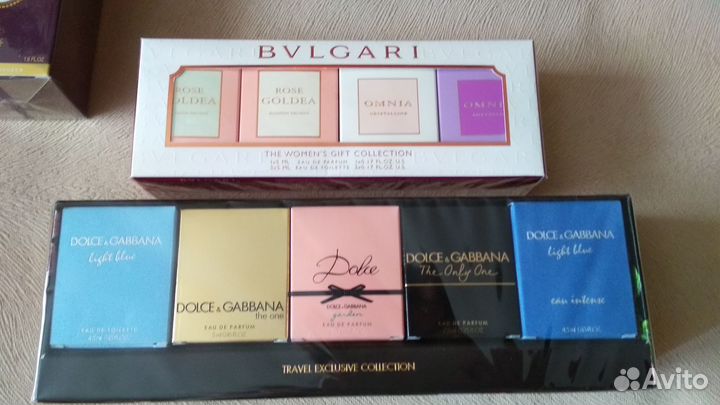 Парфюм bvlgari и Dolce & Gabbana в слюде оригинал