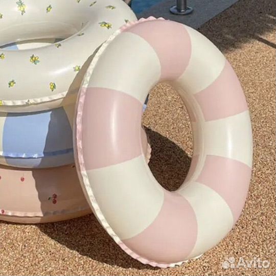 Новый надувной круг для плавания 90 см