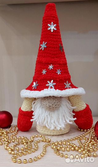 Гном, чехол на бутылку шампанского