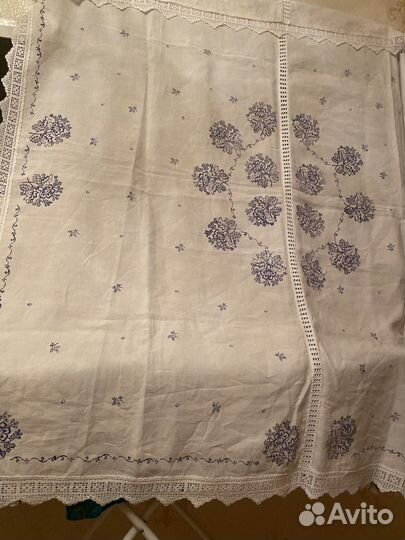 Старинная Скатерть лен