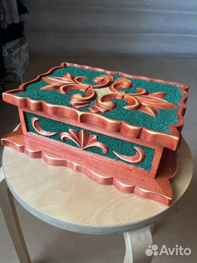 Шкатулка деревянная ручной работы