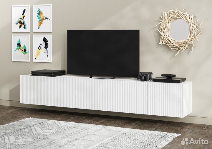 Тв тумба Кантри 1 Белая