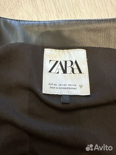 Корсет жилет zara xs экокожа