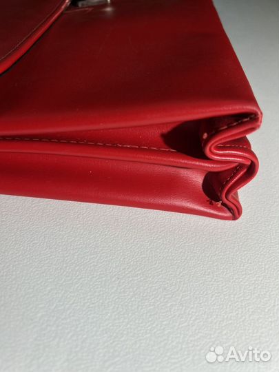 Винтажный ретро чемодан гдр виниловый красный