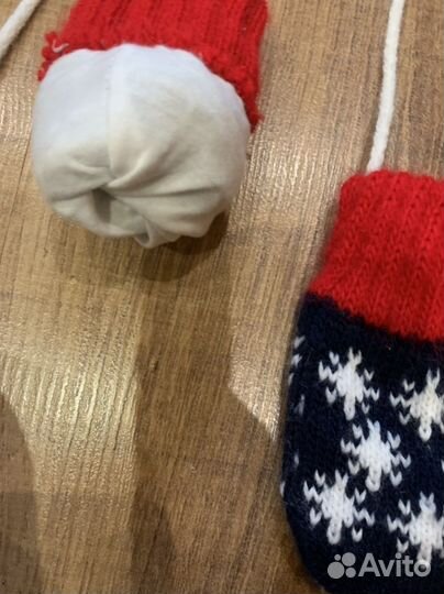 Варежки детские до года
