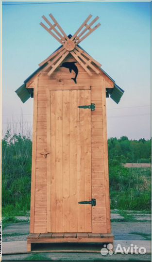 Уличный туалет домик с установкой RZK