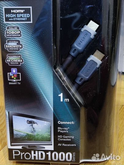 Цифровой кабель Belkin Pro HD 1000 hdmi 1м