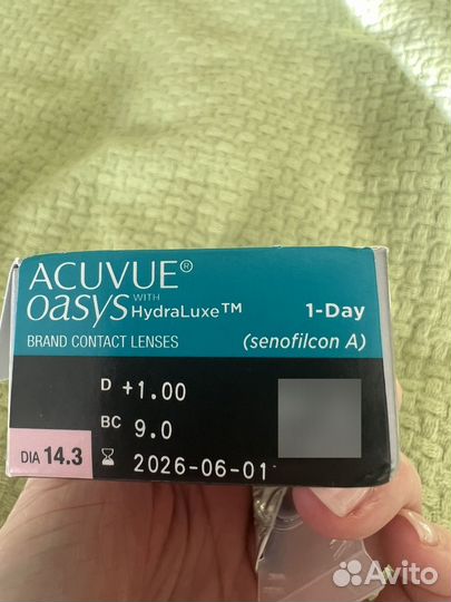 Контактные линзы acuvue oasys 1-Day