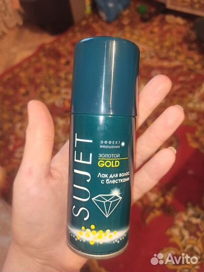 Лак для волос с блёстками
