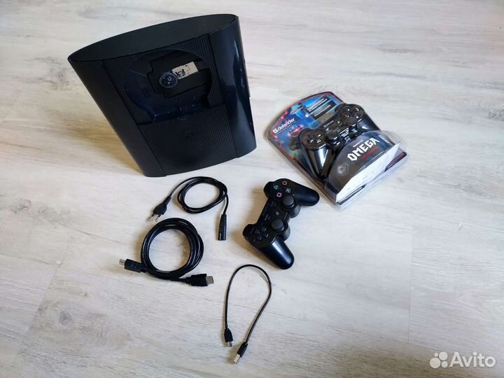 Прошитая Sony PS3 Super Slim 500gb с играми