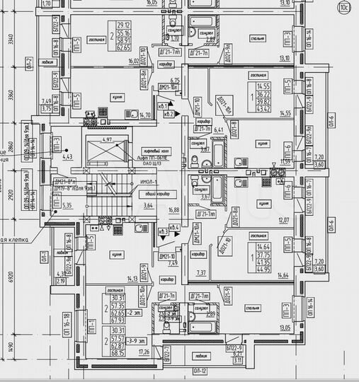 1-к. квартира, 45 м², 4/9 эт.