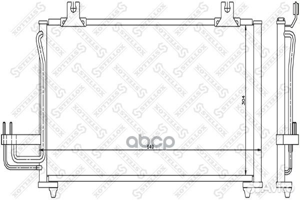 10-45626-SX радиатор кондиционера KIA Sephia1