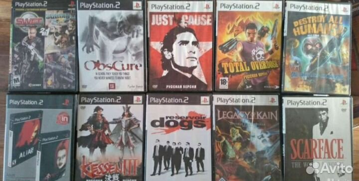 Диски на ps2 игры