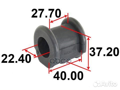 Втулка стабилизатора Tenacity (1100) asbto1046