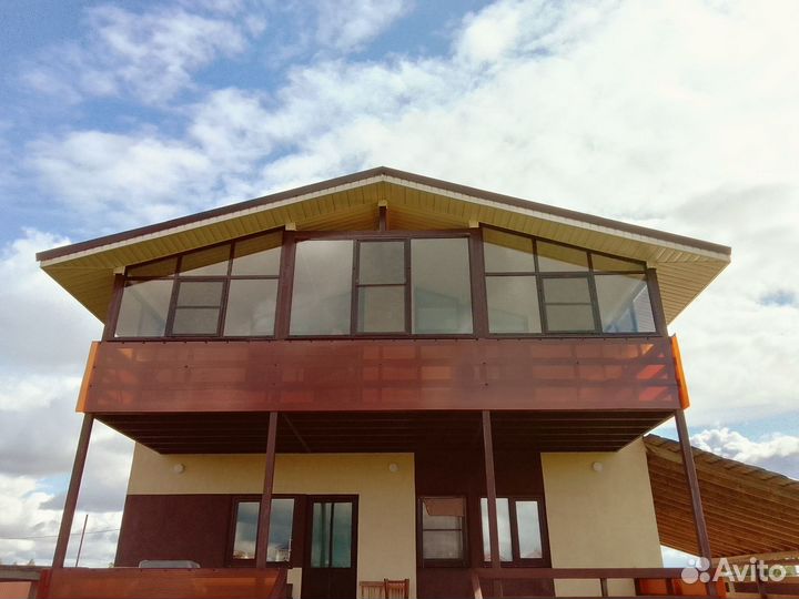 Остекление лоджии веранды крыльца балкона коттеджа