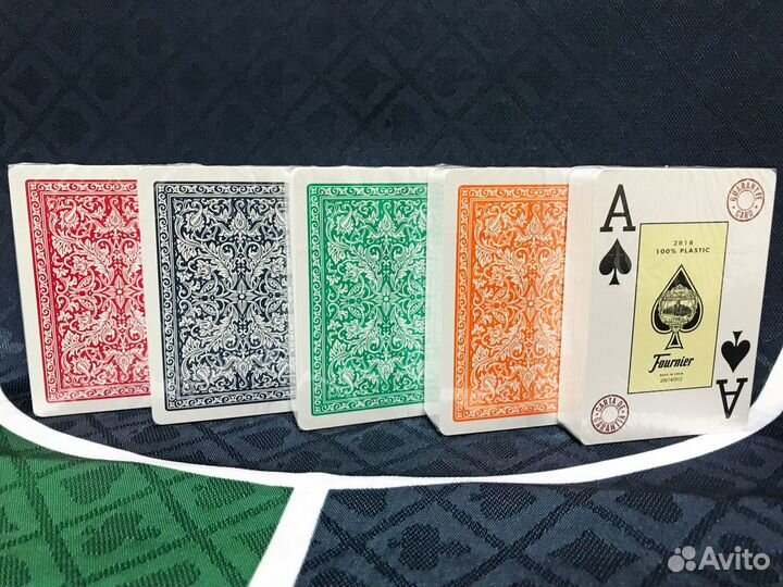 Колода пластиковых карт для покера Fournier 2818