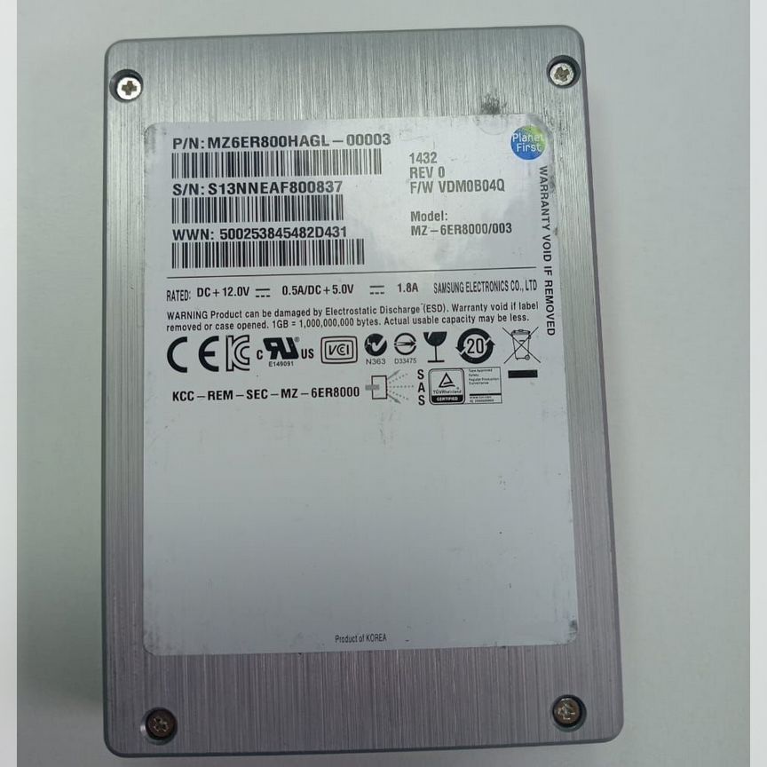 [PM1635] 1.6tb Sas Ssd Lenovo Samsung 1.6 Т Sas 12gb Pm1635