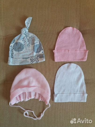 Детские шапочки с рождения