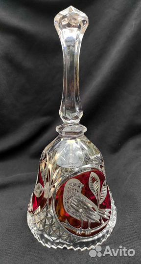 Хрустальный колокольчик Hofbauer Red bird Германия