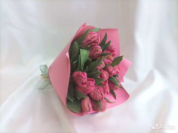 Тюльпаны пудровые