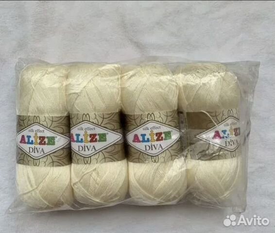 Пряжа Alize diva 4 шт микрофибра/акрил