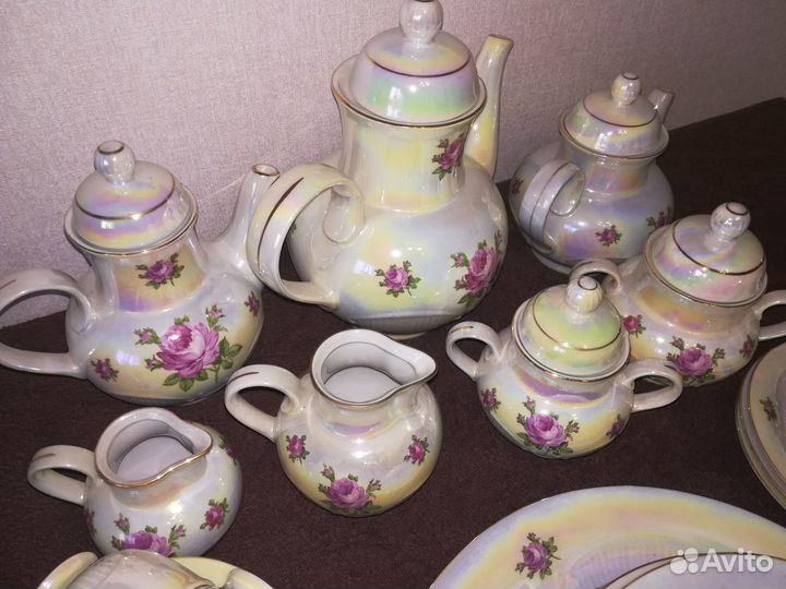 Сервиз чайный роза гдр
