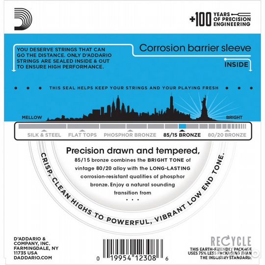 Струны для акустической гитары D'Addario EZ910