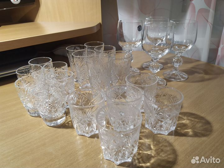 Стопки, фужеры