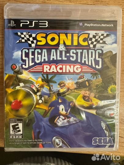 Sonic & All-Stars Racing диск для PS3 новый