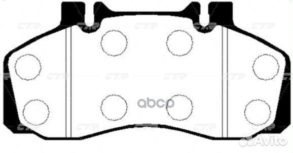 Колодки тормозные дисковые ckkh36 CTR