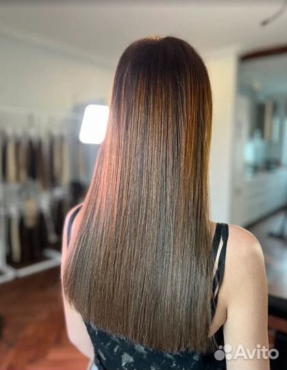 Капсульное наращивание волос, премиум