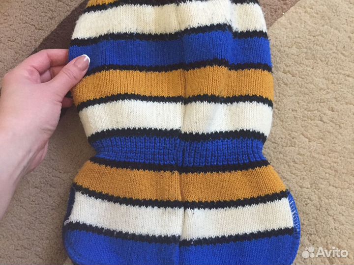 Шапка шлем на 2-3 годика