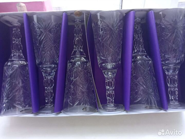 Фужеры хрустальные