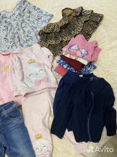 Вещи для девочки 86 92 пакетом