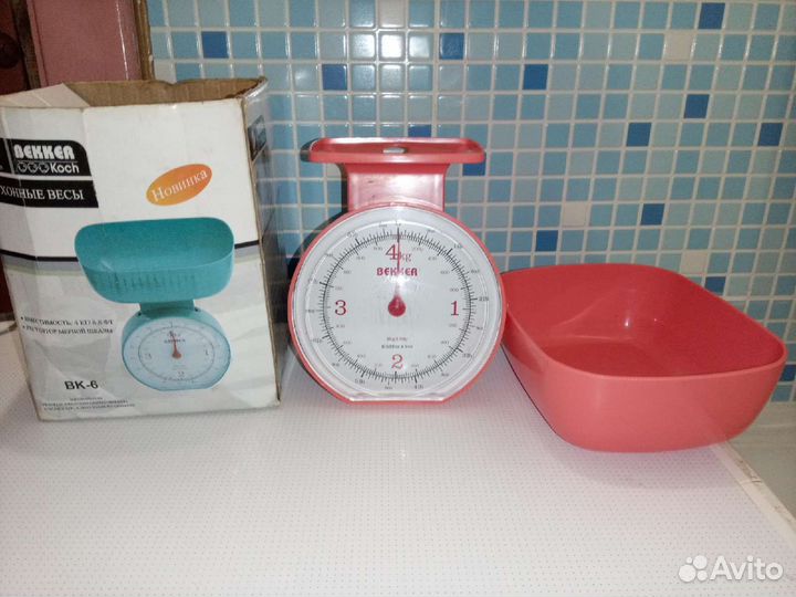 Кухонные весы с чашей