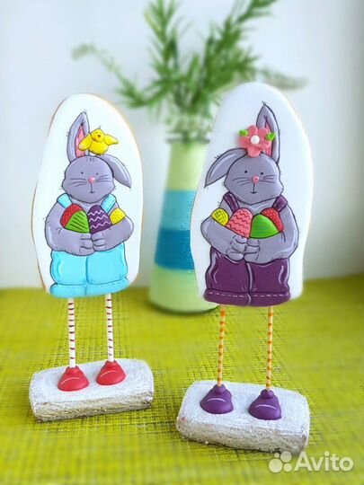 Куличи и Пасхи творожные, топперы пасхальные